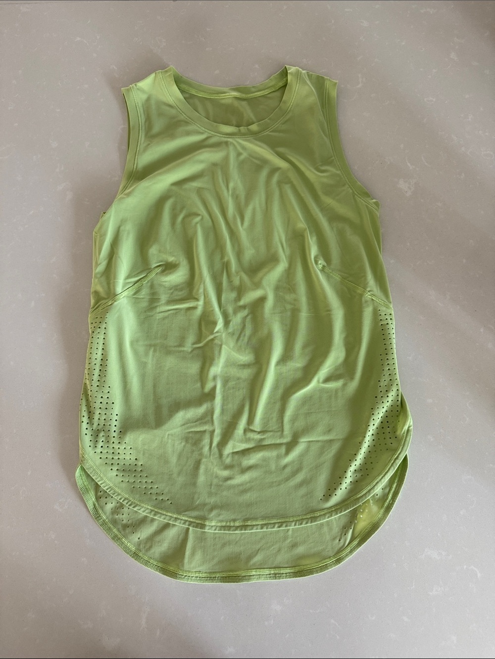 lululemon athletica Lime Green Performance Tank